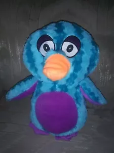 Toy Factory Penguin Plush 11.5" Blue Purple Stuffed Animal 2015 Ages 3+ Made In - Picture 1 of 6