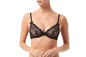 AGENT PROVOCATEUR LARETTA SUJETADOR NEGRO TALLA 34E BNWT - Imagen 1 de 2