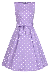 Hearts & Roses London Swing Kleid Josephine Polka Dot Vintage Retro Fit-N-Flare - Bild 1 von 8