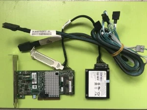LSI 9267-8i 6Gb RAID0/1/5/6/10 512MB 8Port SAS Controller Card+8087 SATA+Battery - Afbeelding 1 van 7