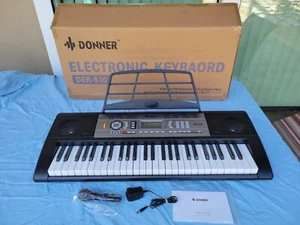 Donner DEK-510 Electronic Keyboard 54 Key Piano 500 Tones 300 Rhythms 40 Demos - Picture 1 of 10