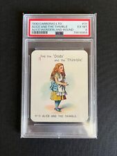 PSA 6 Alice in Wonderland 1930 ALICE AND THE THIMBLE #31 Carreras Disney Card