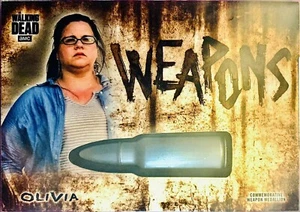 The Walking Dead Hunters & Hunted Olivia Weapon Medallion Card WM-BOL Rust 59/99 - Picture 1 of 2