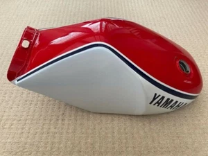 Yamaha Rz350 31k YPVS Red And White Painted Steel Petrol Fuek Tank |Fit For - Picture 1 of 8