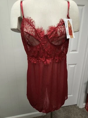 VESTIDO ROJO MUJER ELEGANT MOMENTS 3X sin bragas Foto 1 de 4