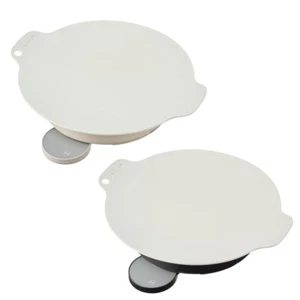 Tabletop Induction Cooking Griddle White & Gray AC100V 10.2x10.2x2.1in JAPAN NEW - Picture 1 of 32