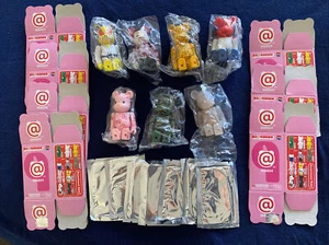 BEARBRICK 100% (Series 9) x 7 Hello Kitty/Eames/SF/Flag + 3 (Sealed Bags/Cards) - Picture 1 of 9