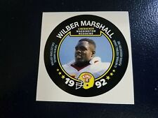 Wilber Marshall Washington Redskins 1992 King B Disc SQUARE CUT Oddball