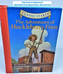 The Adventures of Huckleberry Finn (Classic Starts) - Hardcover - GOOD - Imagen 1 de 7