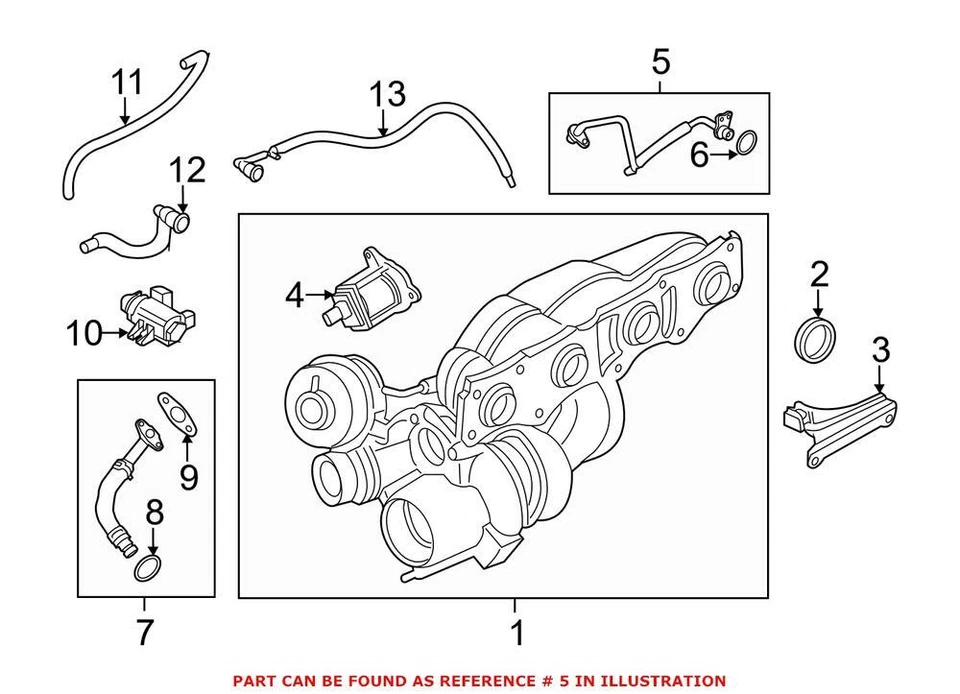 Línea de aceite de turbocompresor original OEM para BMW 228i 228i xDrive 320i 320i xDrive 328i Foto 1 de 1