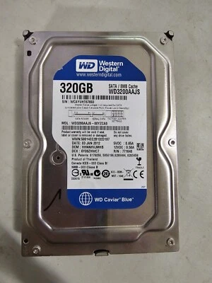 Western Digital WD Caviar Blue 320GB 8MB Internal Desktop Hard Drive WD3200AAJS - Image 1 of 3