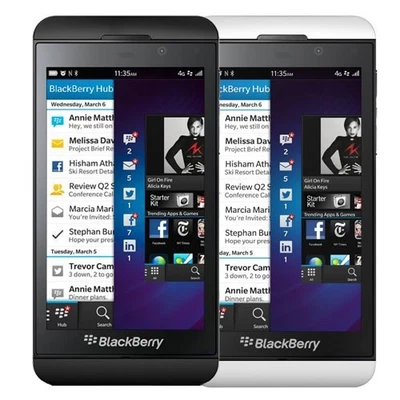 Unlocked Original Blackberry Z10 4.2" TouchScreen 8MP Blackberry-OS GSM 4G Phone - Image 1 of 4