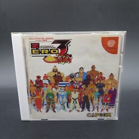 Street Fighter Zero 3 Dreamcast Fighting Game with Manual Japan NTSC-J