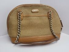 Eric Javits Chain Shoulder Strap Woven Handbag 