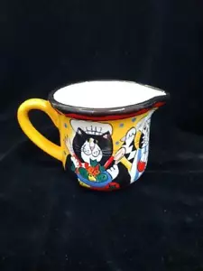 Catzilla Pitcher Creamer Gravy Boat Chef Cat Veggies Candace Reiter 2002 Kitty - Picture 1 of 1