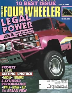 DECEMBER 1991 FOUR WHEELER MAGAZINE LEGAL POWER GUIDE S-15 RESTO TOYOTA JEEP - Picture 1 of 1