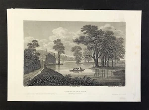 New York Albany for Mayer's  Universum original antique 1813 engraving print  - Picture 1 of 3