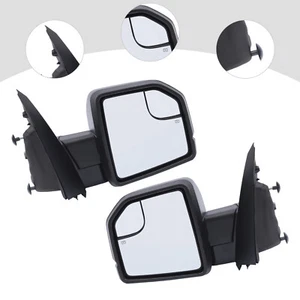 For 2015 2016 2017 2018 Ford F-150 Black Electric Mirrors 1 Pair Side Mirrors! - Bild 1 von 24