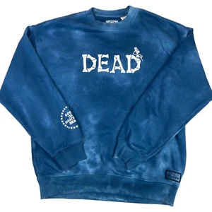 2021 Levi's X Grateful Dead Collaboration Blue Tie-Dye Graphic Sweatshirt M/L - Picture 1 of 5