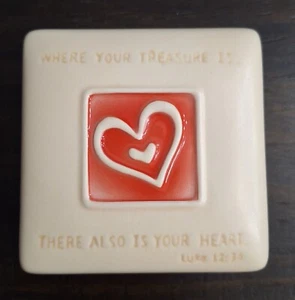 2007 Faith Reflections by Dayspring "Where Your Treasure Is" Box - 3.25"W X 2"H - Picture 1 of 11