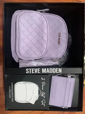 Steve Madden 薰衣草迷你背包 带卡片盒 全新 — 第 1/4 张图片