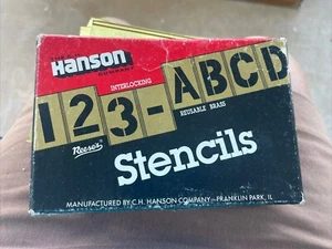 Stencil 4"- 42 pezzi CH Hanson 10014 stencil ottone ad incastro - Foto 1 di 1