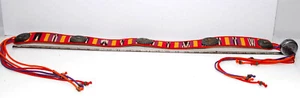 Ginnie Johansen Belt Southwest Design 5 Conchos, Long Ties Unique See Pics! Adju - Picture 1 of 8