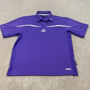 Vintage TCU Horned Frogs Polo Shirt Mens Size M Team Nike 90's y2k - Picture 1 of 13