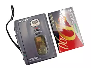 Grabadora de voz Sony TCM-59V Pressman casete estándar dictáfono dictado ANTES - Imagen 1 de 24