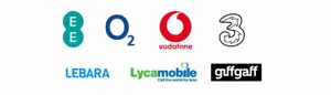 Tarjetas SIM de pago por uso del Reino Unido Vodafone Three 3 EE O2 Lebara Giffgaff - Imagen 1 de 7