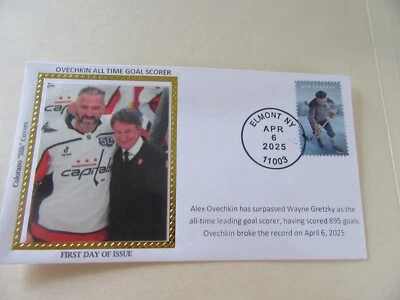Hockey Cover Alex Ovechkin Becomes All Time Goal Scorer On 4-6-2025 Colorano #1 - Image 1 of 2
