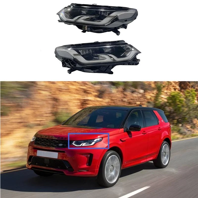 Pair Headlight Assembly For Land Rover Discovery Sport 2020-2022 Front Lamp - Image 1 of 1