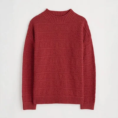 Seasalt Penkestle Knitted Jumper Red Sail - Image 1 of 4