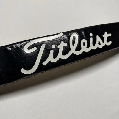 Bolsa de golf Titleist vintage acolchada correa para el hombro charol negro clip de latón Foto 1 de 4