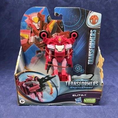 Transformers EarthSpark Warrior Class Elita-1 Action Figure Hasbro New  - Image 1 of 4