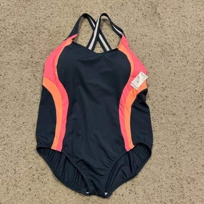 Traje de baño NEW LANDS' END talla 16 de una pieza UPF 50 NUEVO CON ETIQUETAS D25 Foto 1 de 4