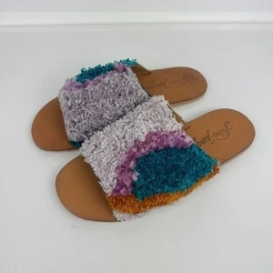 Sandalias para mujer Free People Yuma tejidas peludas bloque de color mulas zapatillas 39 - Imagen 1 de 11