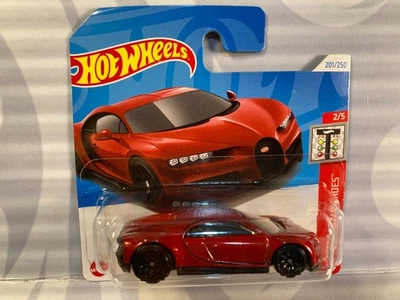 2024 HOT WHEELS ''QUARTER MILE HEROES'' #201 = `16 BUGATTI CHIRON = BURGUNDY  sc - Image 1 of 2