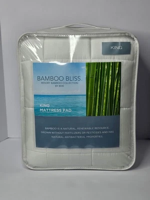 Bamboo Bliss Resort Bamboo Collection By RHH King Mattress Pad New - Image 1 of 2