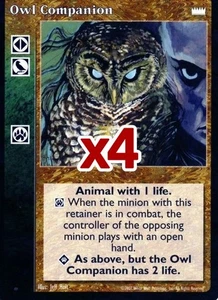 Lot von 4 Karten: Eulenbegleiter [LotN Set] - VTES Karte - Bild 1 von 2