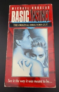 🔥 Basic Instinct – Director’s Cut – VHS Movie Tape – Rare Unrated Edition - Picture 1 of 5