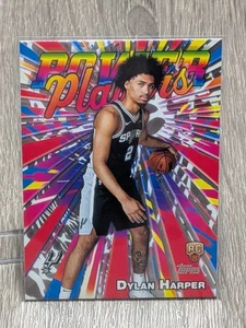 Dylan Harper San Antonio Spurs 2024 Power Players Topps RC PP-17 - Imagen 1 de 2