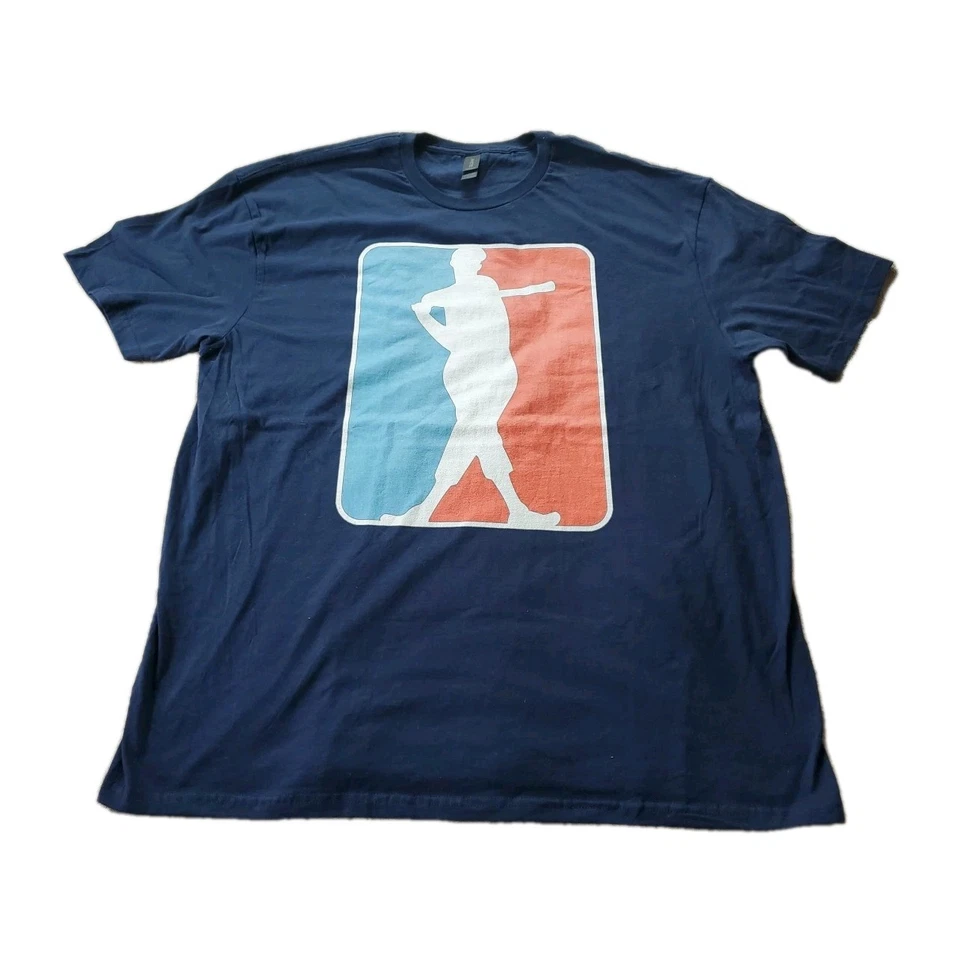 Ted Williams 男式剪影图案 T 恤 2XL 蓝色 — 第 1/4 张图片