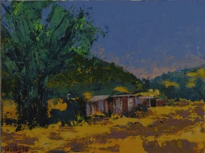 New Mexico Art Original Small Painting Impressionism Landscape Hilton McLaurin - Picture 1 of 1