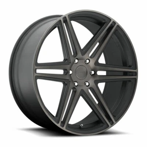4- 24 Inch Black Wheels Rims DUB SKILLZ S123 24x10" 6x5.5 Lug 30mm Chevy GMC - Picture 1 of 4