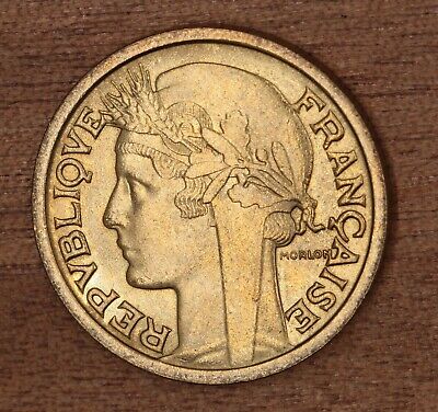 Issu D Un Rouleau Monnaie France 2 Francs 1938 Morlon Br/al  SPL/FDC CC3 • 4.85€