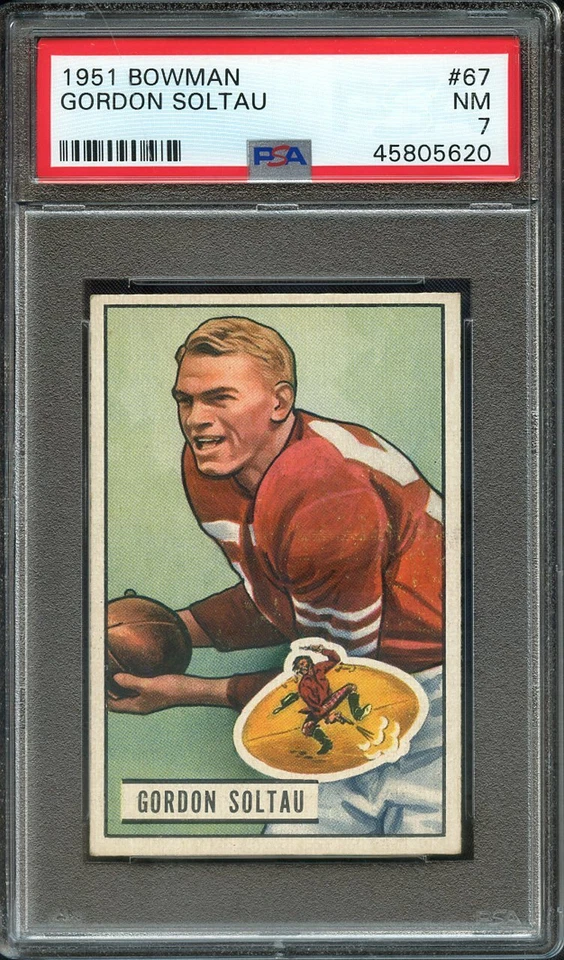 1951 BOWMAN 67 GORDON SOLTAU PSA NM 7  - Image 1 of 1