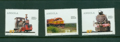 Angola #1271-73 (2004 Trains set) VFMNH CV $3.25 Cover