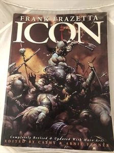 Frank Frazetta Icon: Retrospective Artbook TPB Softcover Updated W/More Art! - Picture 1 of 6