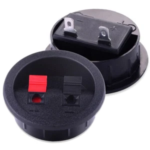 2pcs Round Speaker Box Terminal Binding Post Spring Clip for Speaker Parts 56mm - Picture 1 of 6